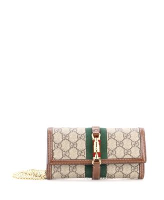 Jackie 1961 Continental Chain Wallet GG Coated Canvas