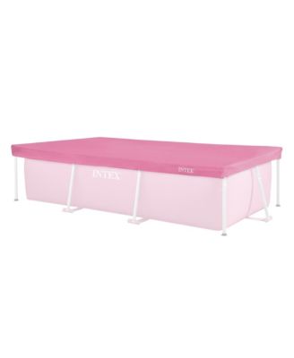 8.5ft x 5.3ft Rectangular Outdoor Backyard Swimming Pool Cover, Pink