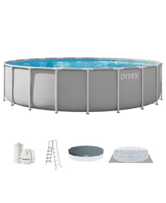 Prism Frame 20ft x 52in Premium Above Ground Pool Set with Filter Pump
