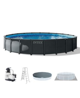 22' x 48" Ultra XTR Round Frame Above Ground Swimming Pool Set with Pump