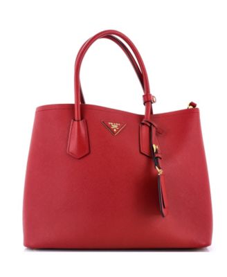 Large Cuir Double Tote Saffiano Leather