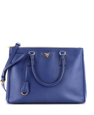 Medium Double Zip Lux Tote Saffiano Leather