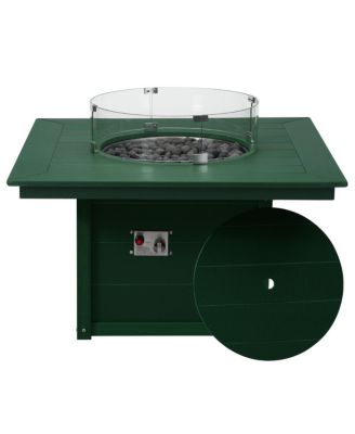 42" Modern Outdoor Patio Propane Square Fire Pit Table