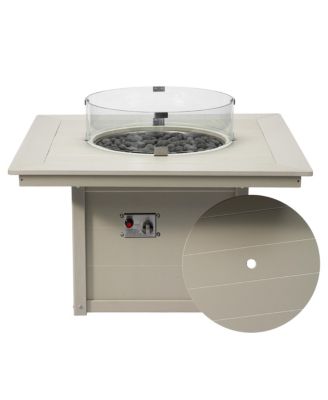 42" Modern Outdoor Patio Propane Square Fire Pit Table