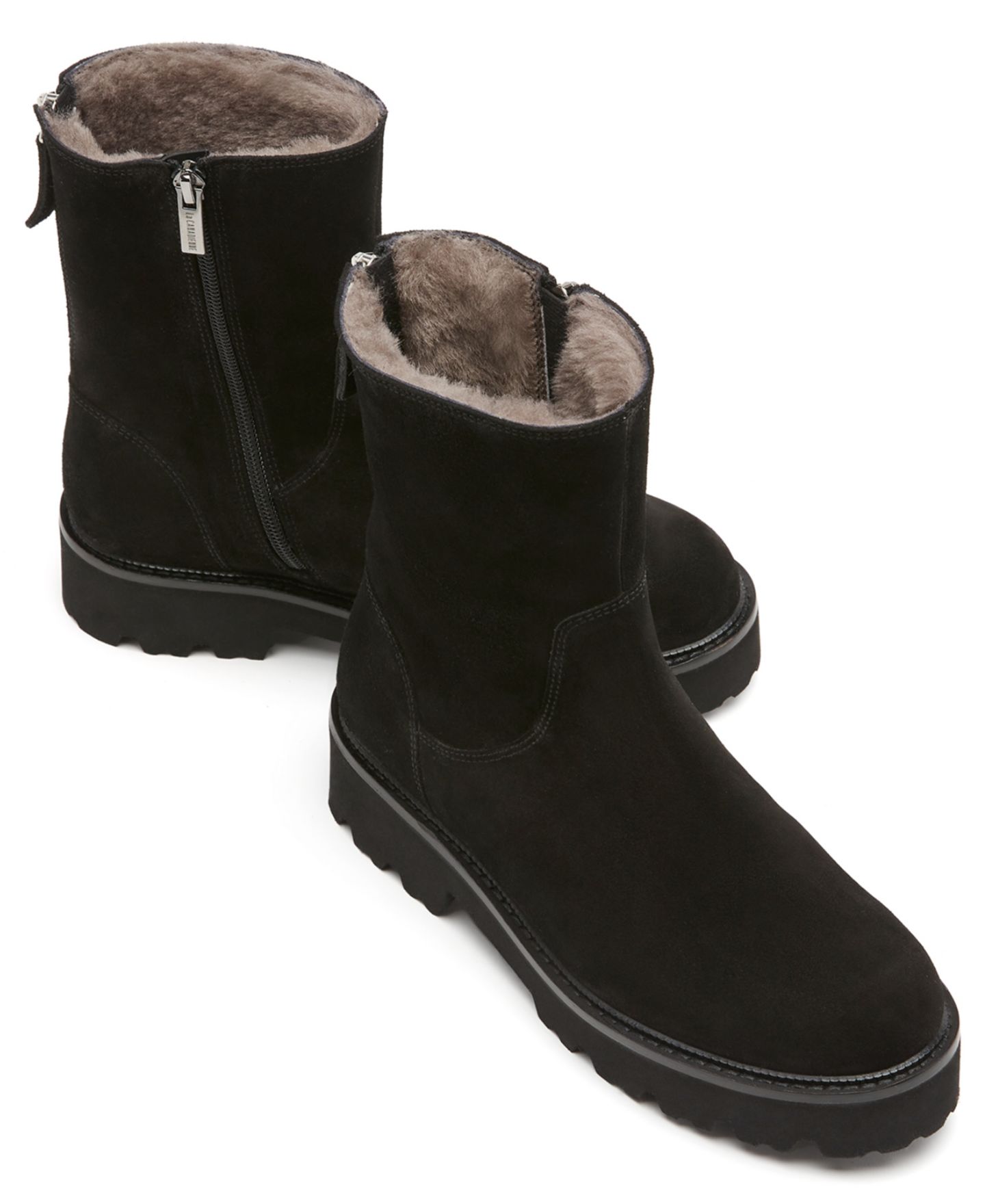 Женские ботинки La Canadienne Alive City Dry Shearling Lined Zipper Booties, цвет: Чёрный — фото 4