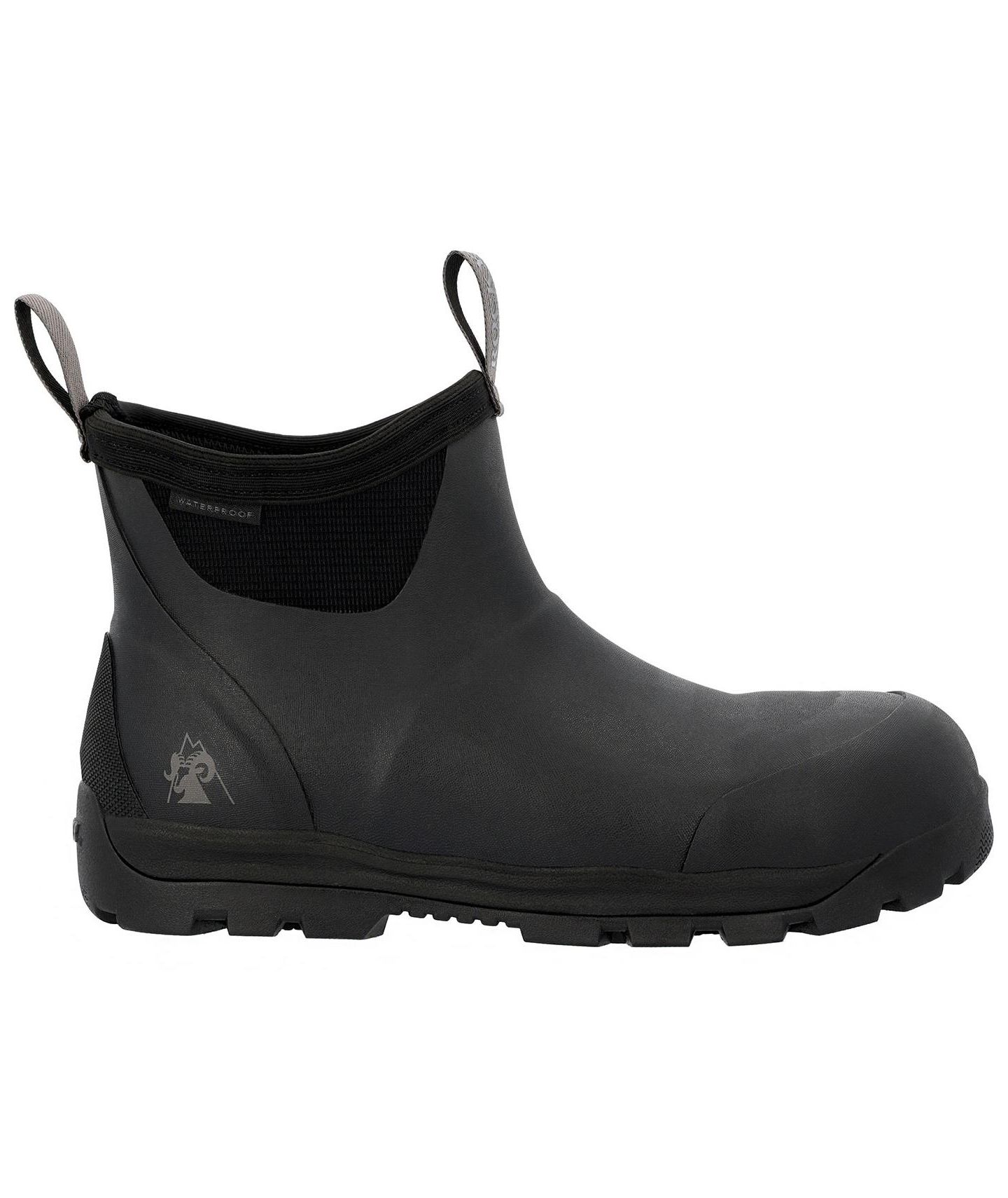 Мужские ботинки ROCKY Backlands Rubber Composite Toe Work Boot, цвет: Матовый чёрный — фото 4