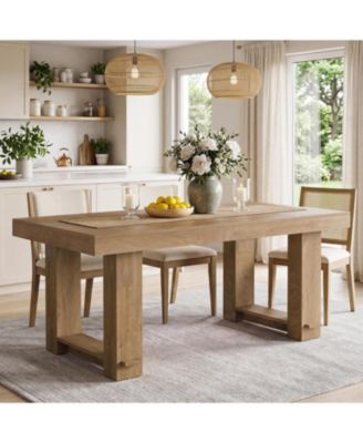 Dining Table for 6, Farmhouse Kitchen Table | Rectangular