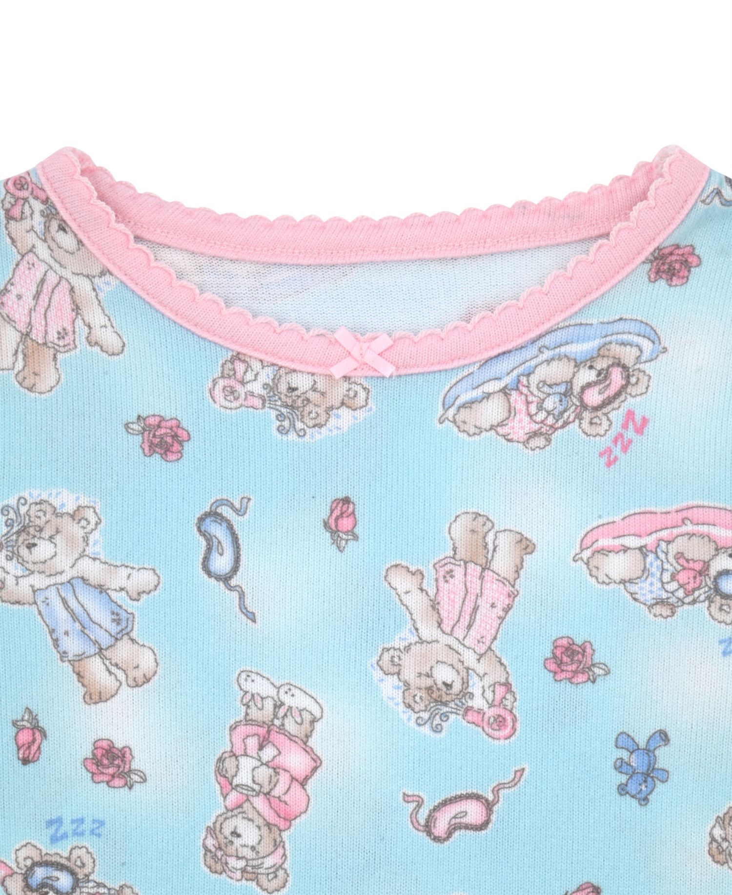 Girls' 12M-5T Whimsical Bear Print Pajama, 3-Piece Set