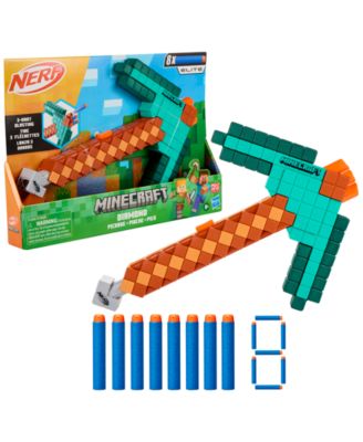 Minecraft Diamond Pickaxe 3-Dart Blaster, Ages 8+
