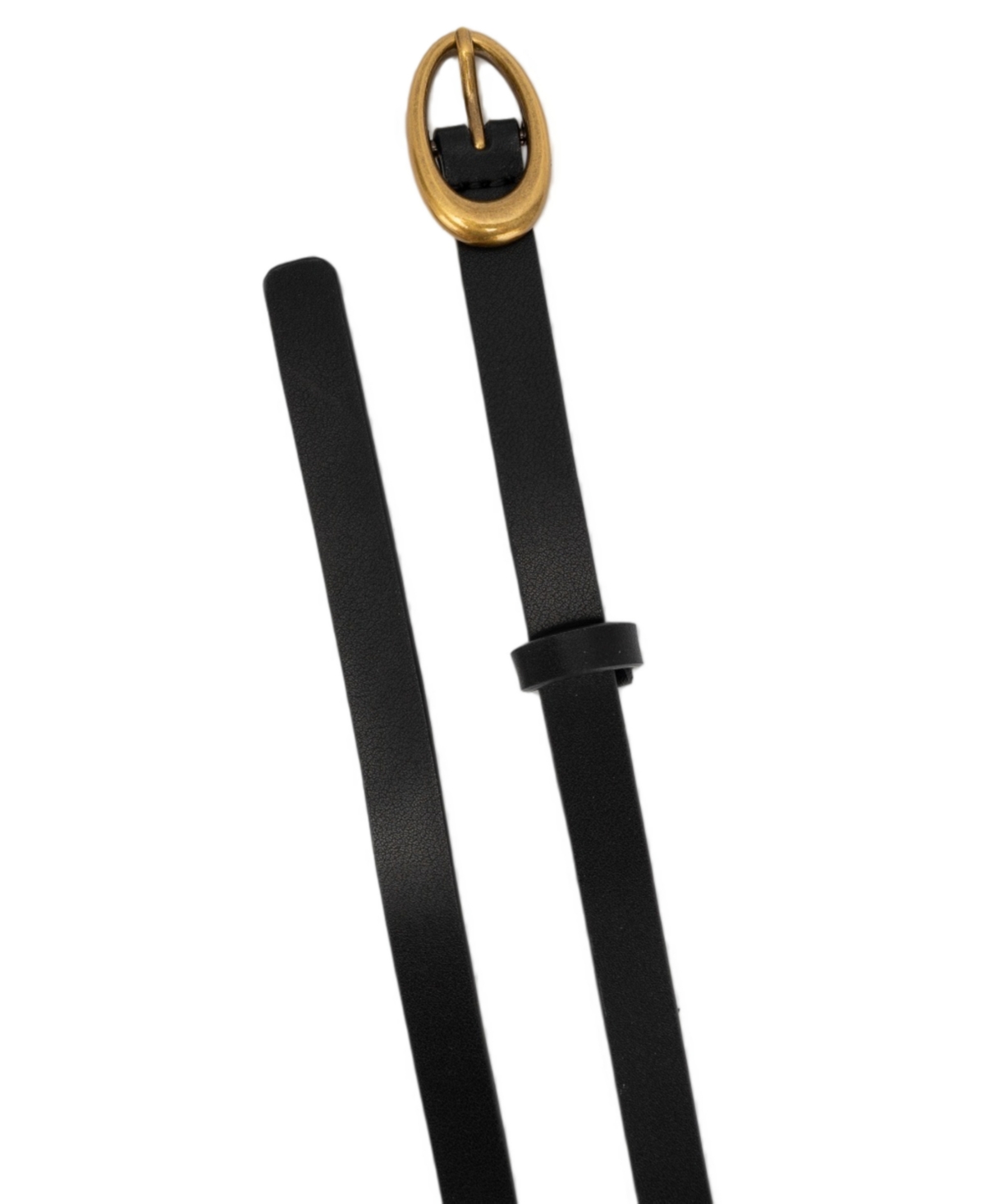 Michael Kors Oval Buckle Leather Reversible Belt