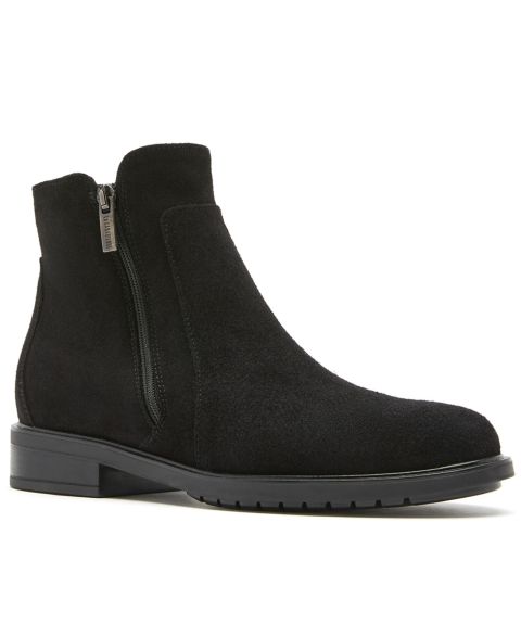Женские ботинки La Canadienne Sparkle City Dry Round Toe Suede Booties, цвет: Чёрный