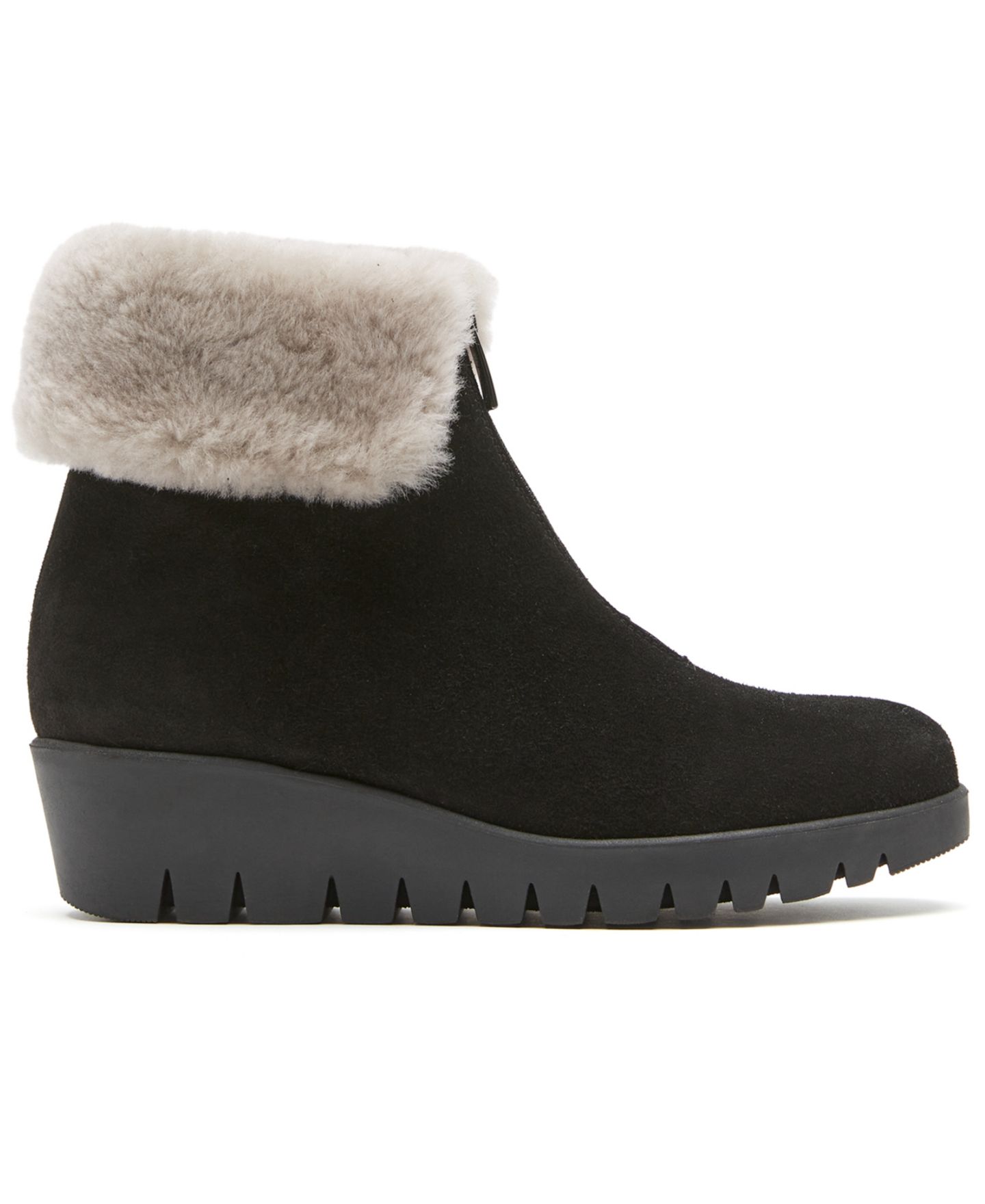 Женские ботинки La Canadienne Try City Dry Shearling Lined Zipper, цвет: Чёрный — фото 2