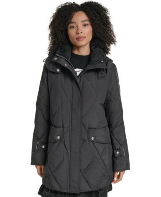 Women's Hooded A-Line Puffer Coat
