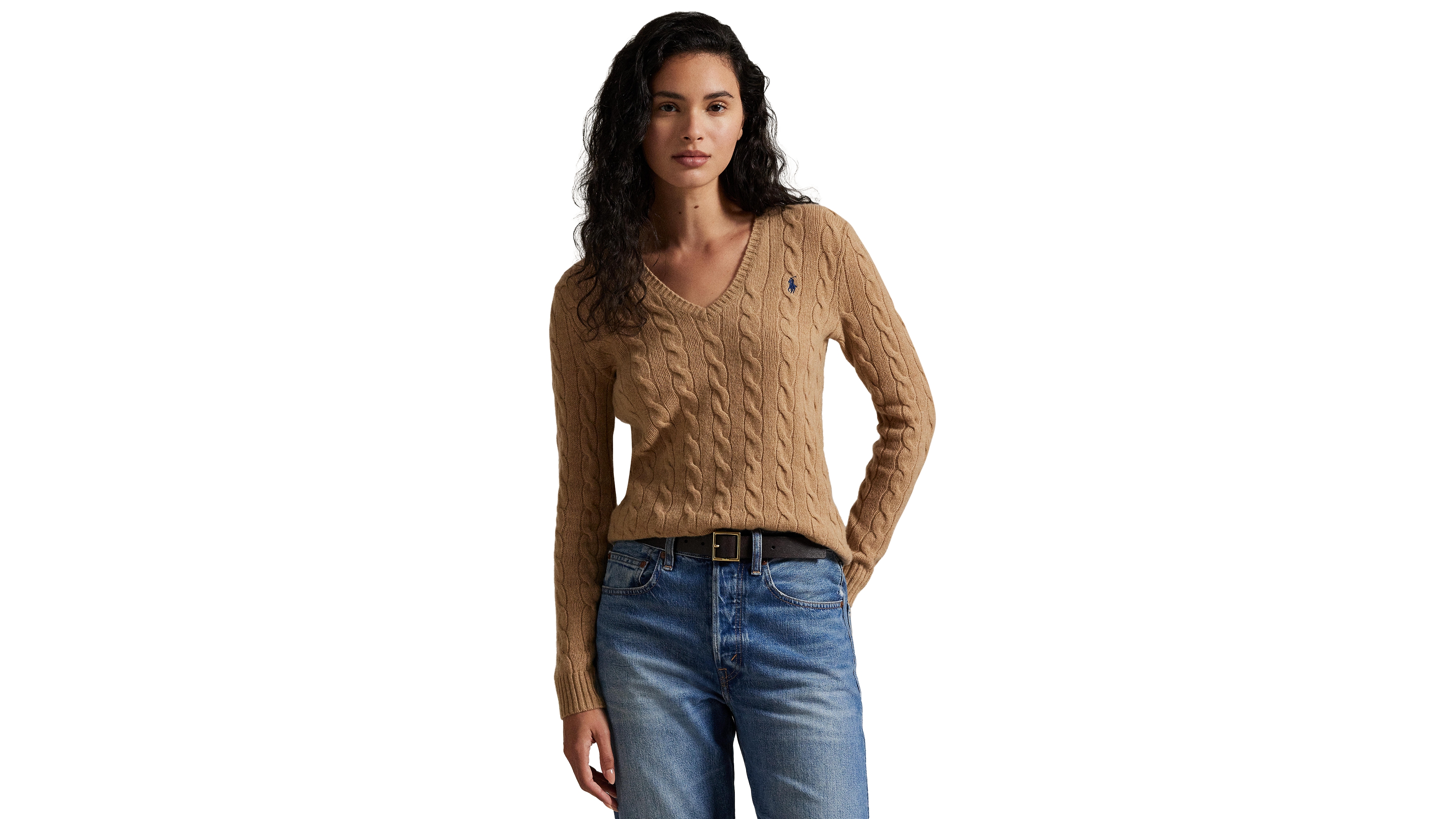 Polo Ralph Lauren Women's Cable-Knit Slim-Fit Sweater