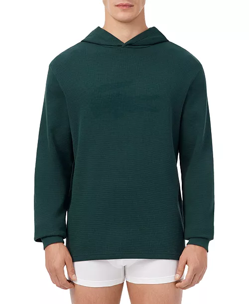 Lacoste Men's Sleep Waffle-Knit Graphic Hoodie
