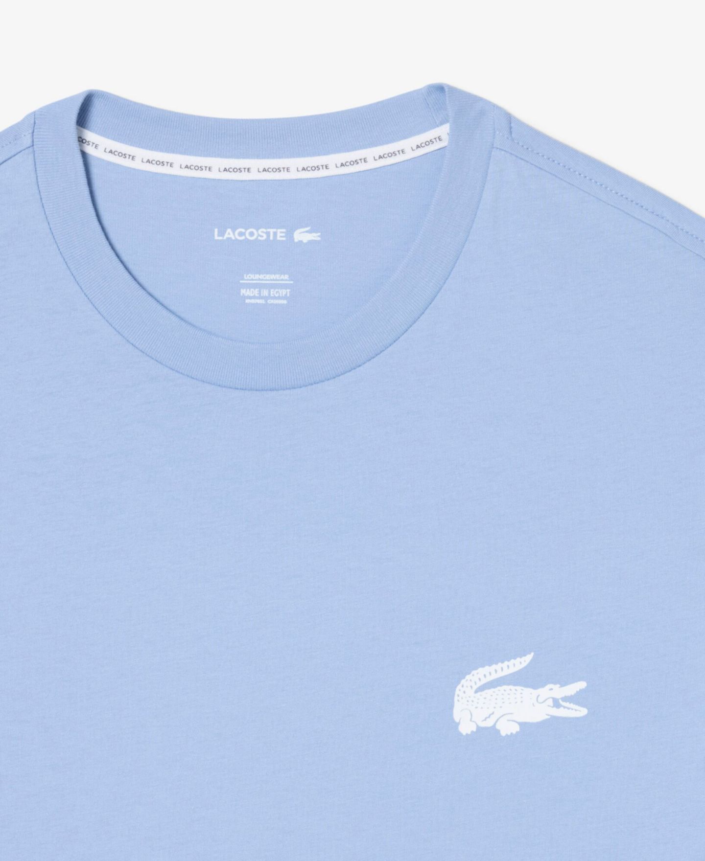 Мужская футболка Lacoste Loungewear Sleep T-Shirt, цвет: Белый — фото 6