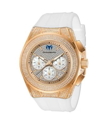 Cruise Diva Pave TM-125033 Women's 45mm Quartz Chronograph Watch