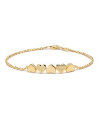 Sweet Heart Chain Bracelet in 14K Gold