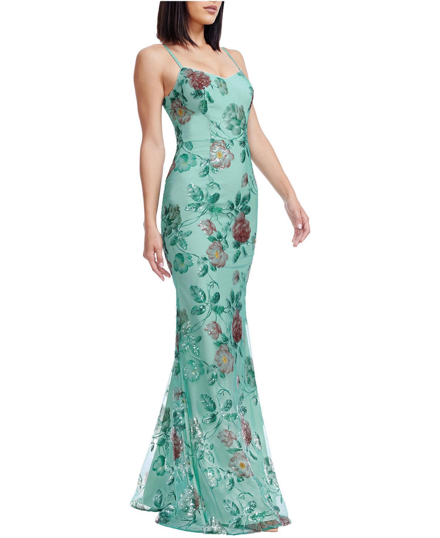 Women's Giovanna Floral Sequin Mermaid Gown