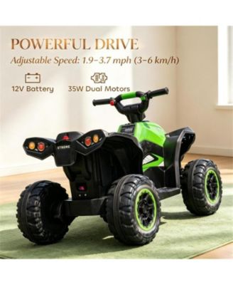 12V Kids 4 Wheeler ATV Dual-Motor All-Terrain Ride On Toy, Ages 3–5