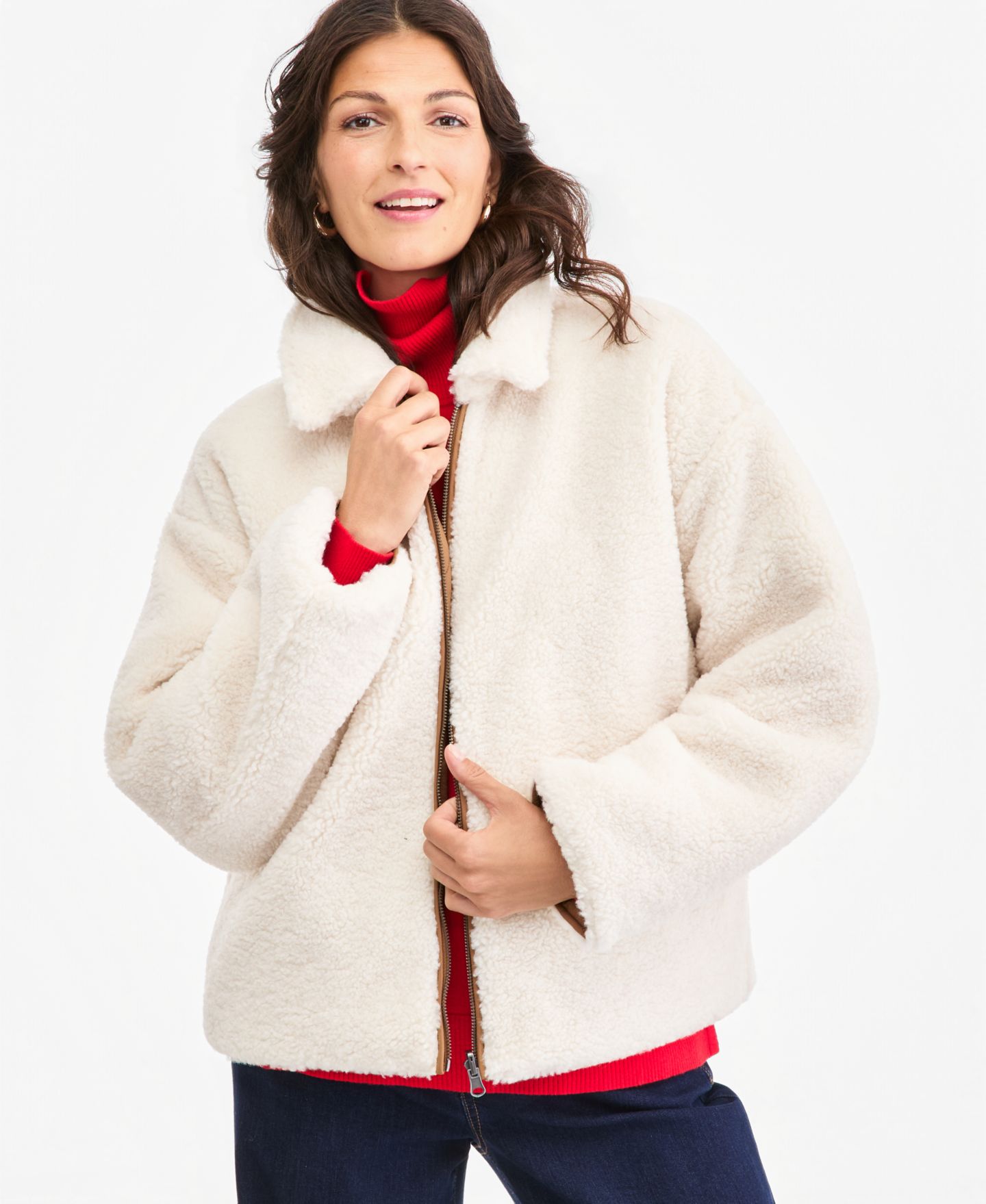 Женская куртка Style & Co Petite Quilted Reversible Mock-Neck, цвет: Palomino — фото 1