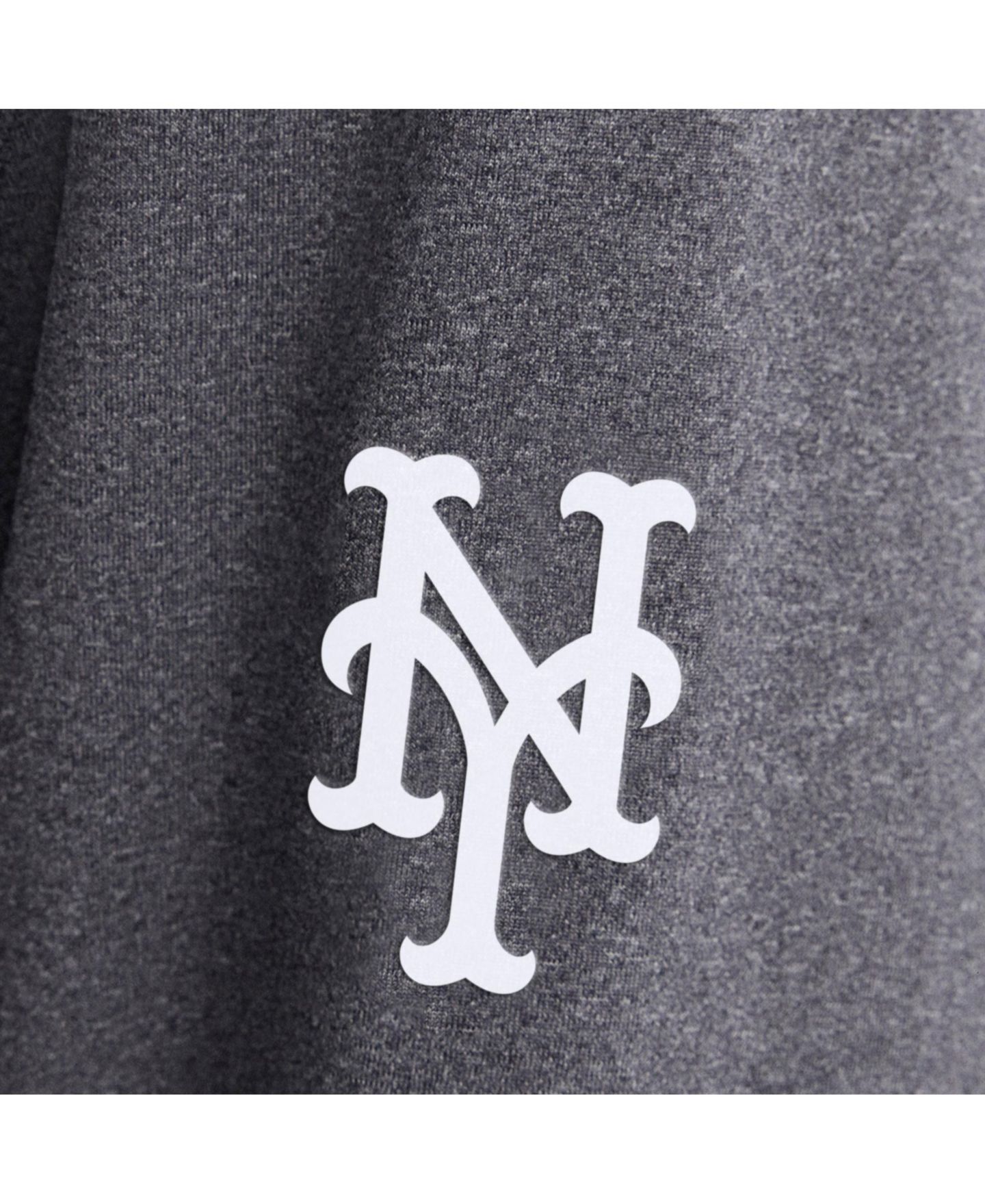 Мужская футболка Fanatics Charcoal New York Mets Clutch Long Sleeve Hooded — фото 2