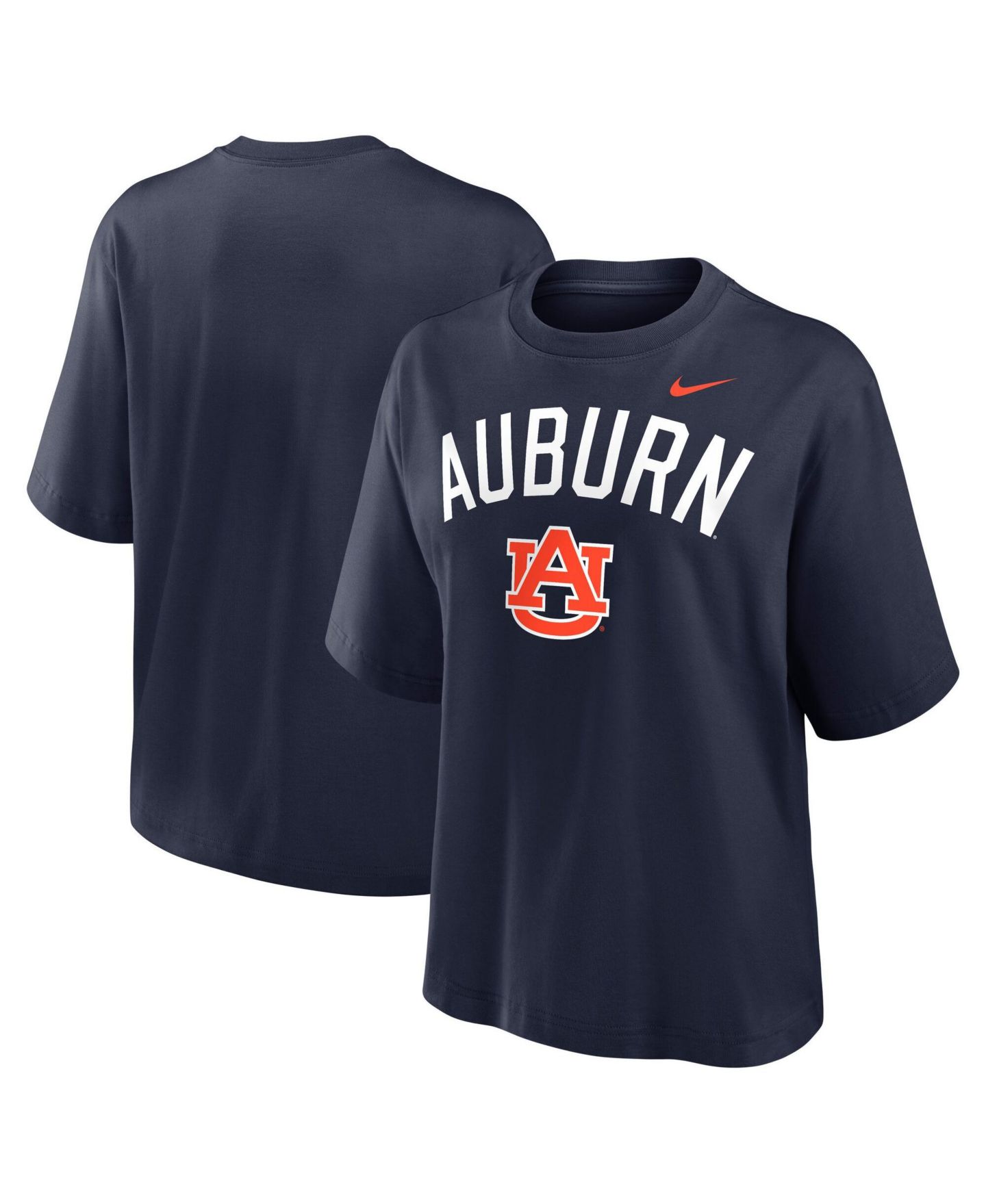 Женская футболка Nike Navy Auburn Tigers Arch Logo Boxy — фото 4