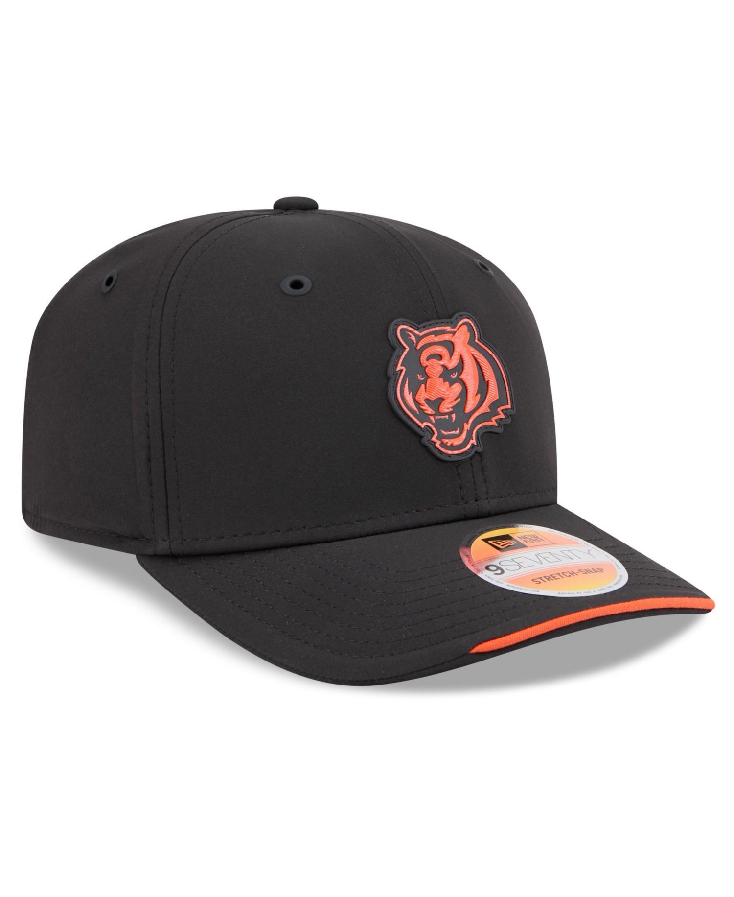 Men's Black Cincinnati Bengals 2026 Sideline 9SEVENTY Adjustable Hat