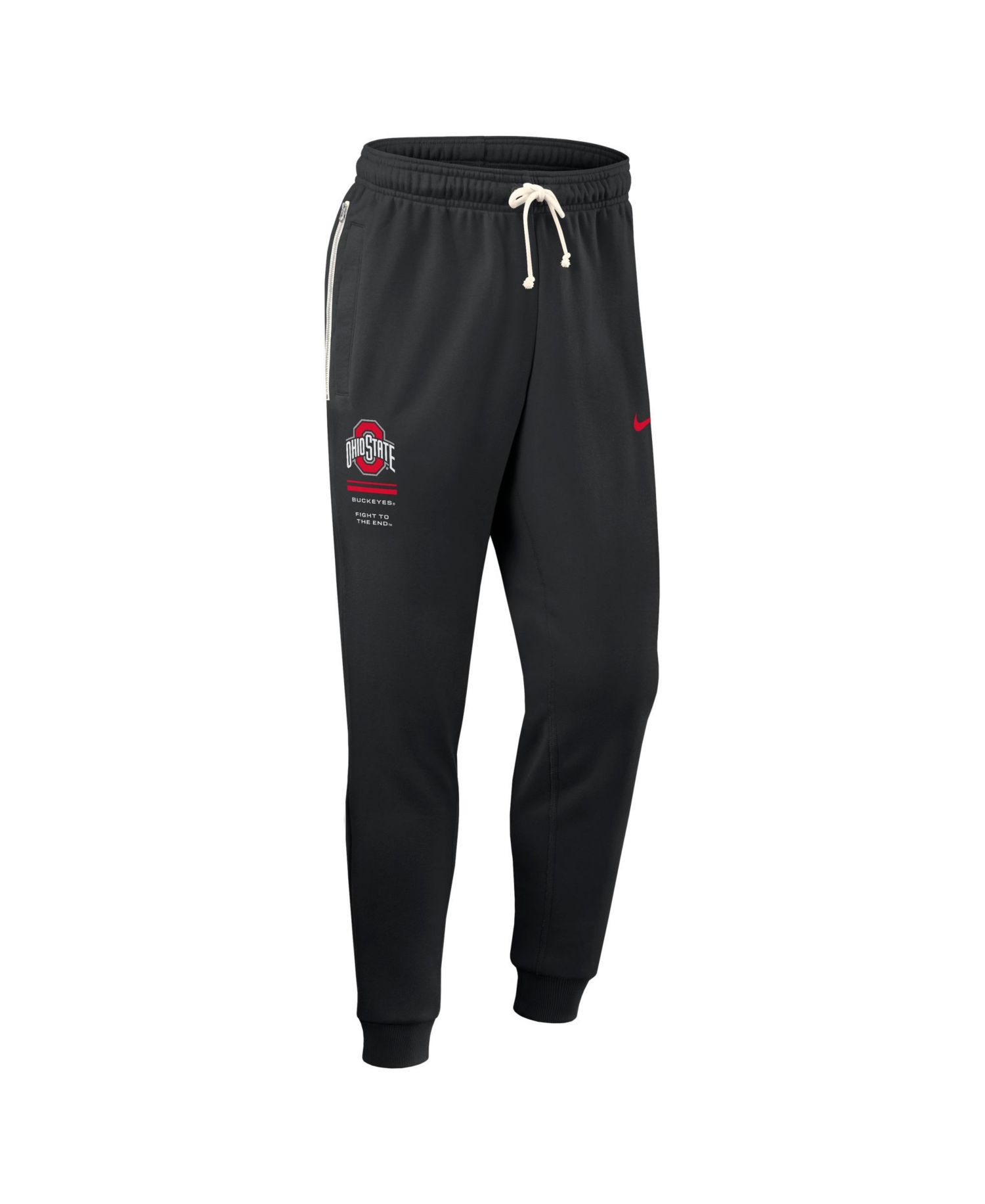 Men's Black Ohio State Buckeyes 2026 Sideline Standard Issue Dri-FIT Taper Pants