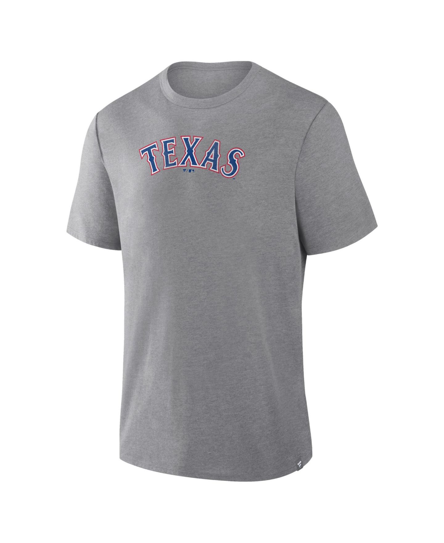 Мужская футболка Fanatics Heather Gray Texas Rangers Play Tribute Tri-Blend — фото 3