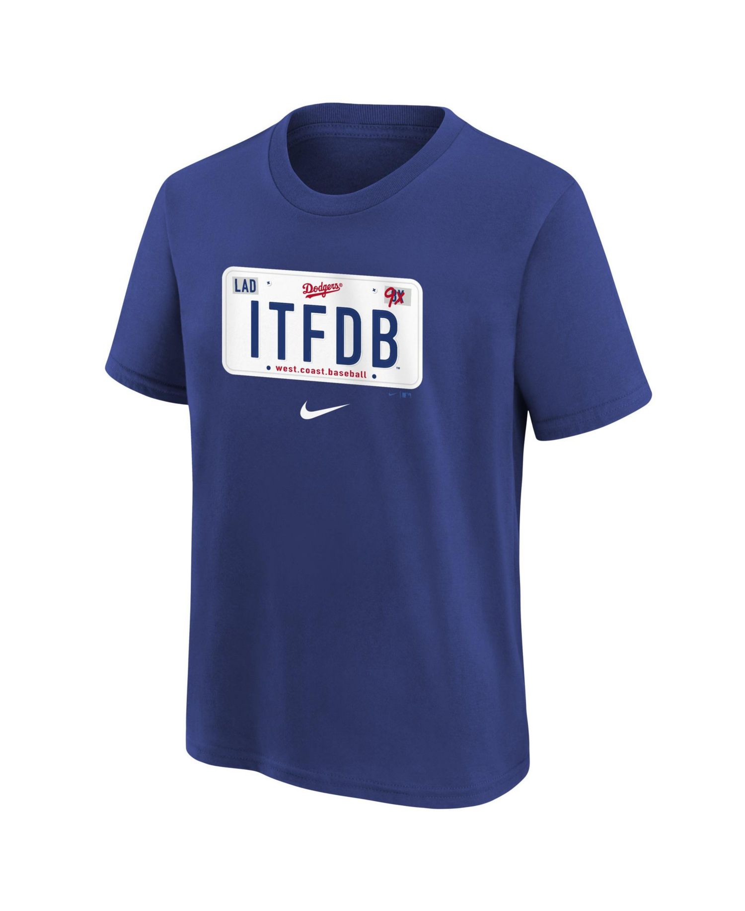 Big Boys and Girls Royal Los Angeles Dodgers Hometown Collection T-Shirt