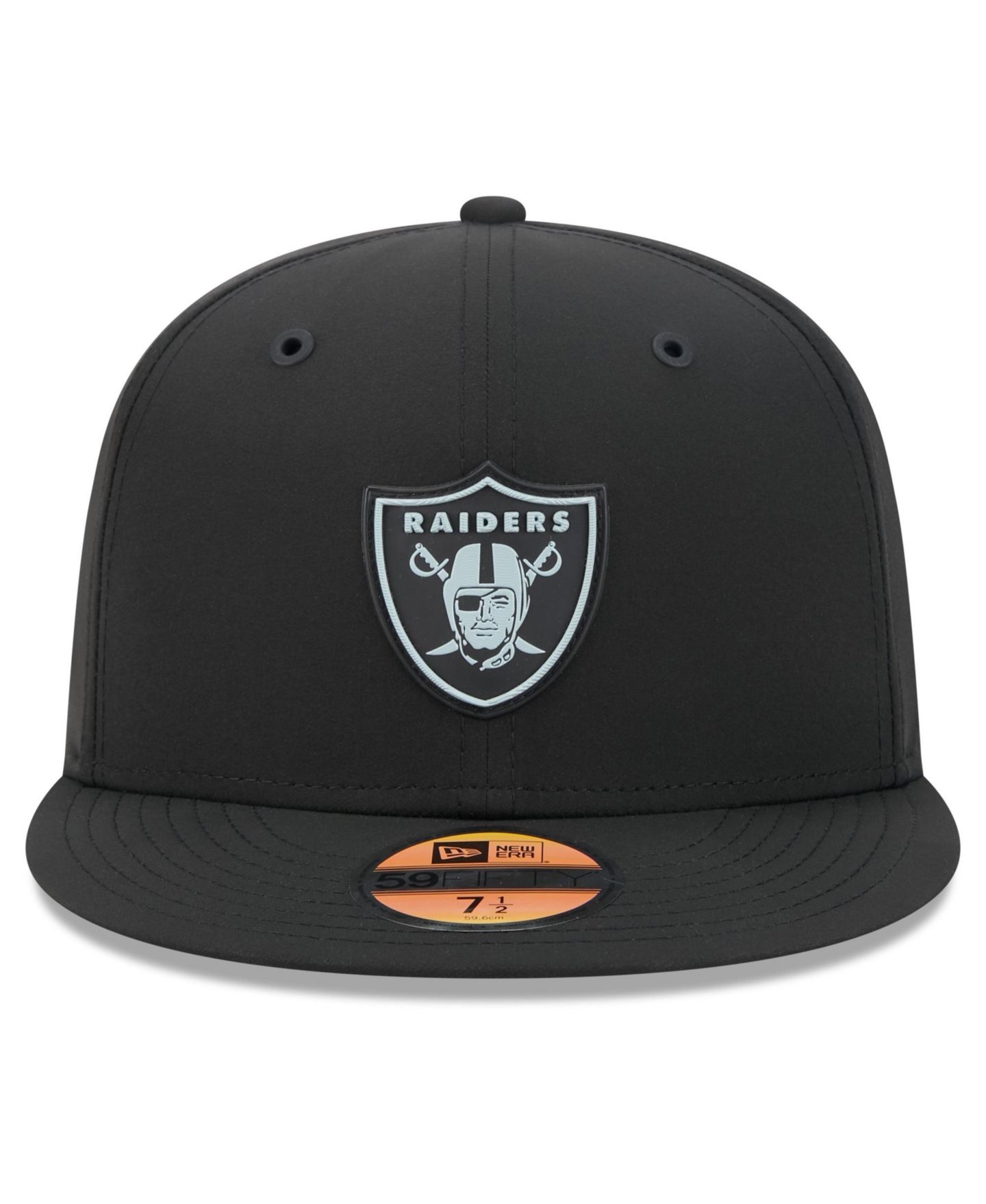 Мужская кепка New Era Black Las Vegas Raiders 2026 Sideline 59FIFTY Fitted Hat — фото 5