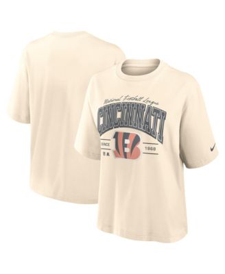 Women's Cream Cincinnati Bengals Mod Boxy T-Shirt