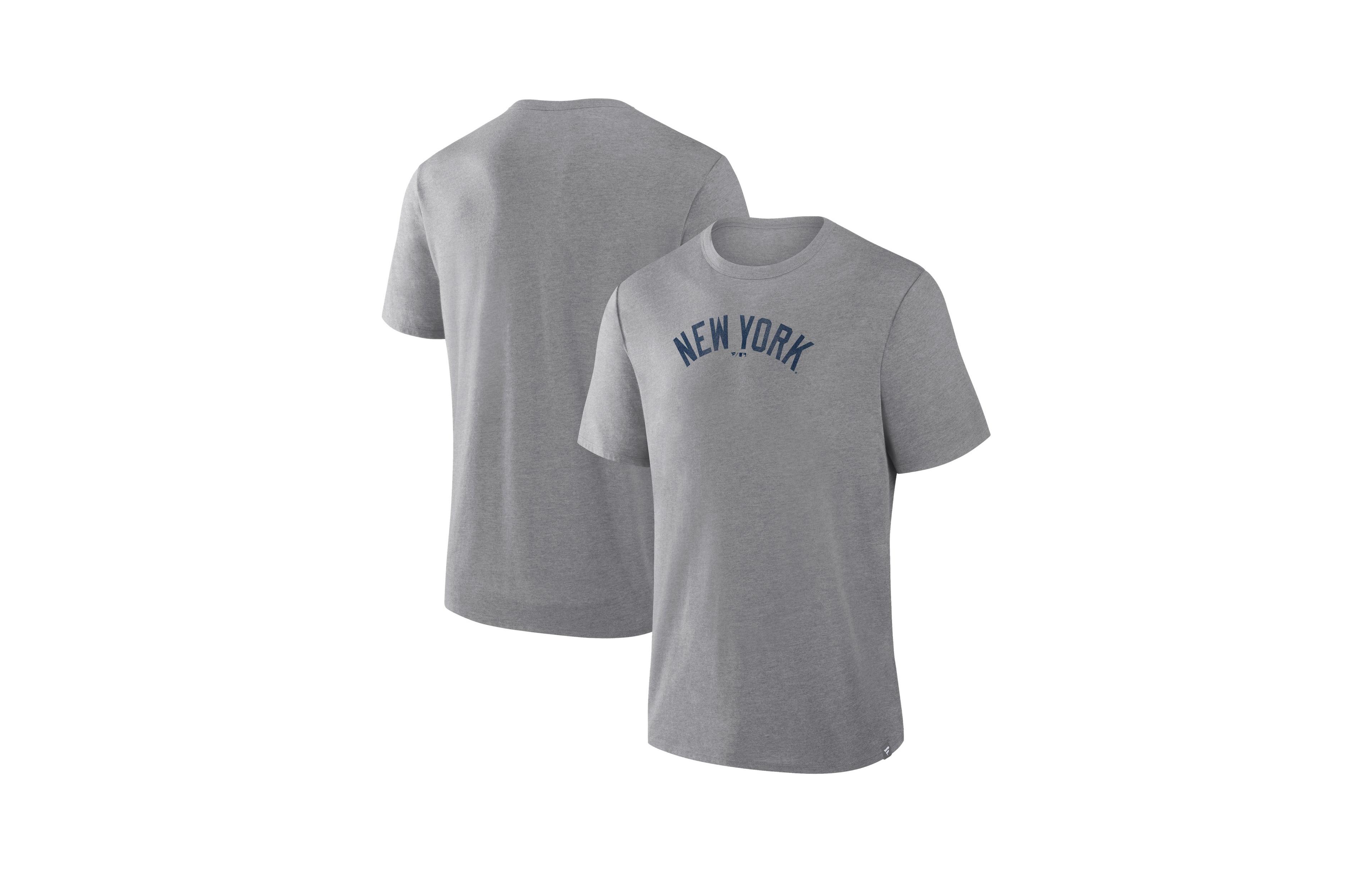 Fanatics Men's Heather Gray New York Yankees Play Tribute Tri-Blend T-Shirt