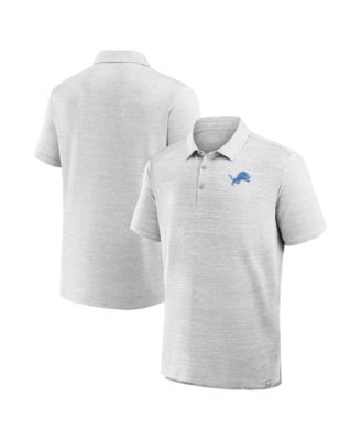Men's Heather Gray Detroit Lions Clutch Polo Shirt
