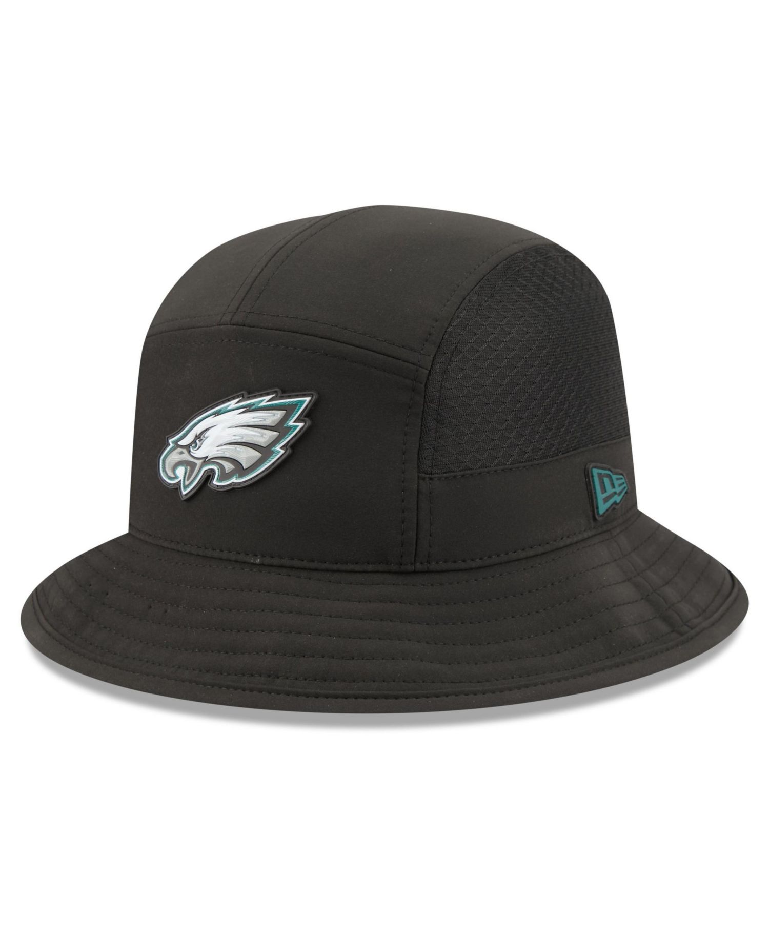 Men's Black Philadelphia Eagles 2026 Sideline Bucket Hat