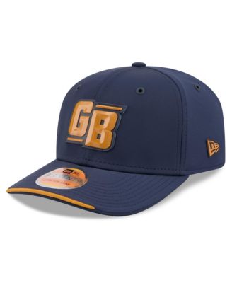 Men's Blue Green Bay Packers 2026 Sideline Throwback 9SEVENTY Adjustable Hat