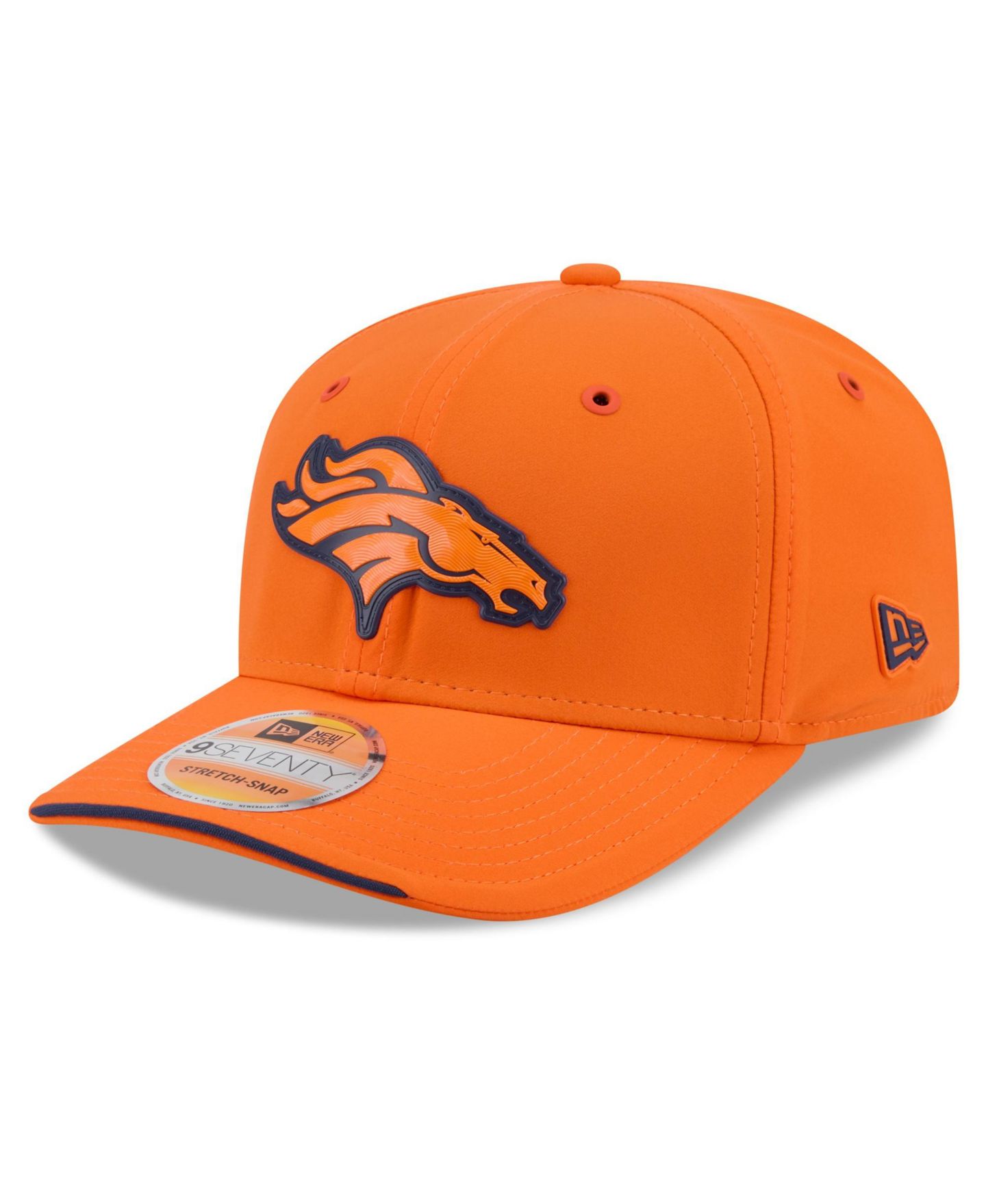 Мужская кепка New Era Orange Denver Broncos 2026 Sideline 9SEVENTY Adjustable Hat — фото 1
