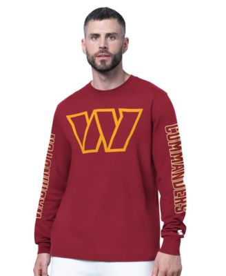 Men's Burgundy Washington Commanders Clutch Hit II Long-Sleeve T-Shirt
