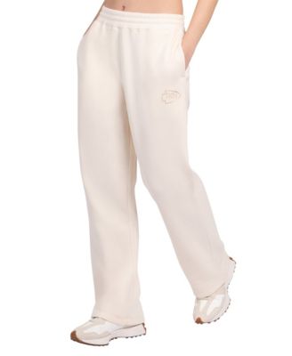 Women's Cream Kansas City Chiefs Pastel High Waisted Travel Fleece Pants