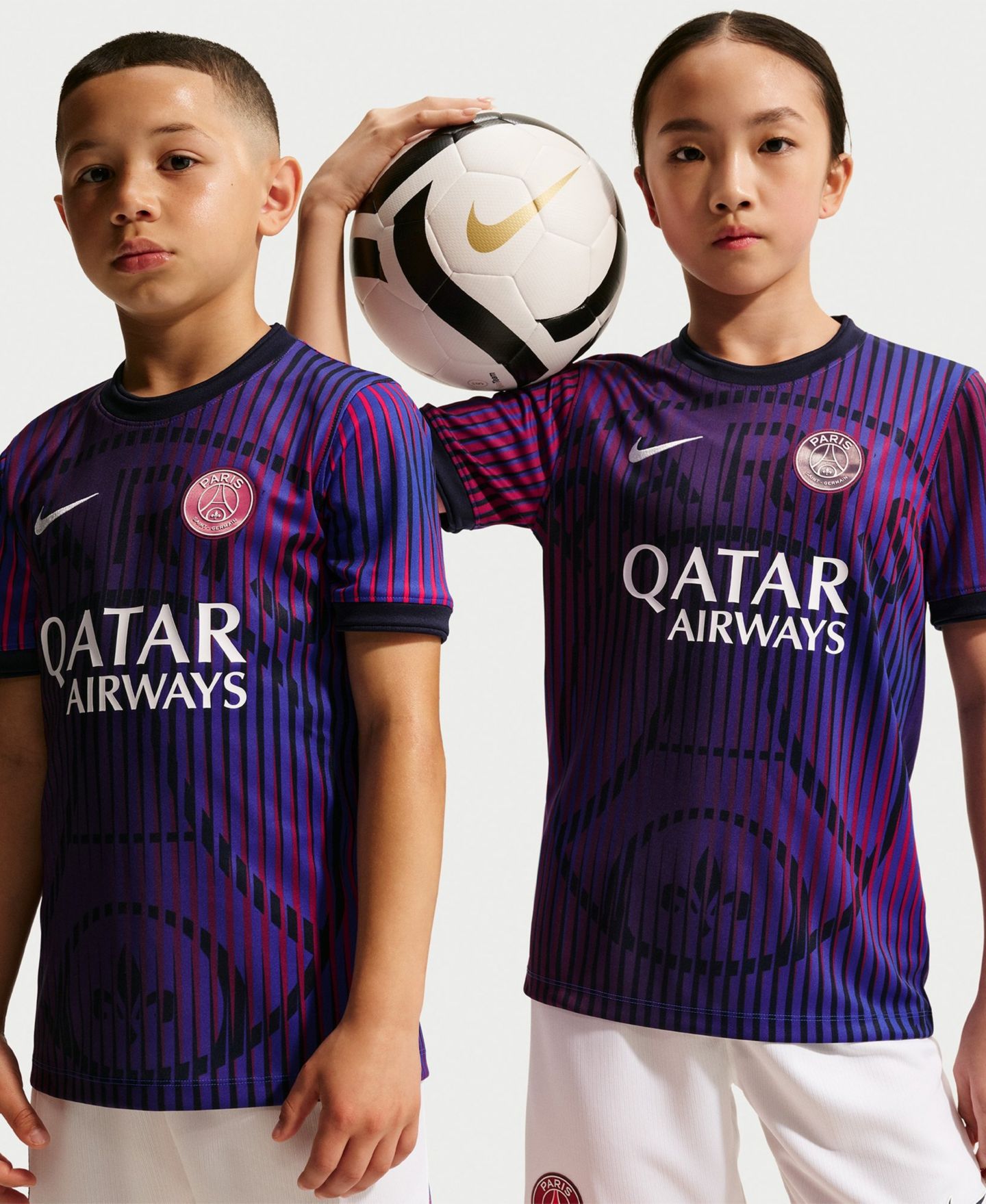 Детское джерси Nike Paris Saint-Germain 2026/27 Dri-FIT Pre-Match, Navy — фото 4