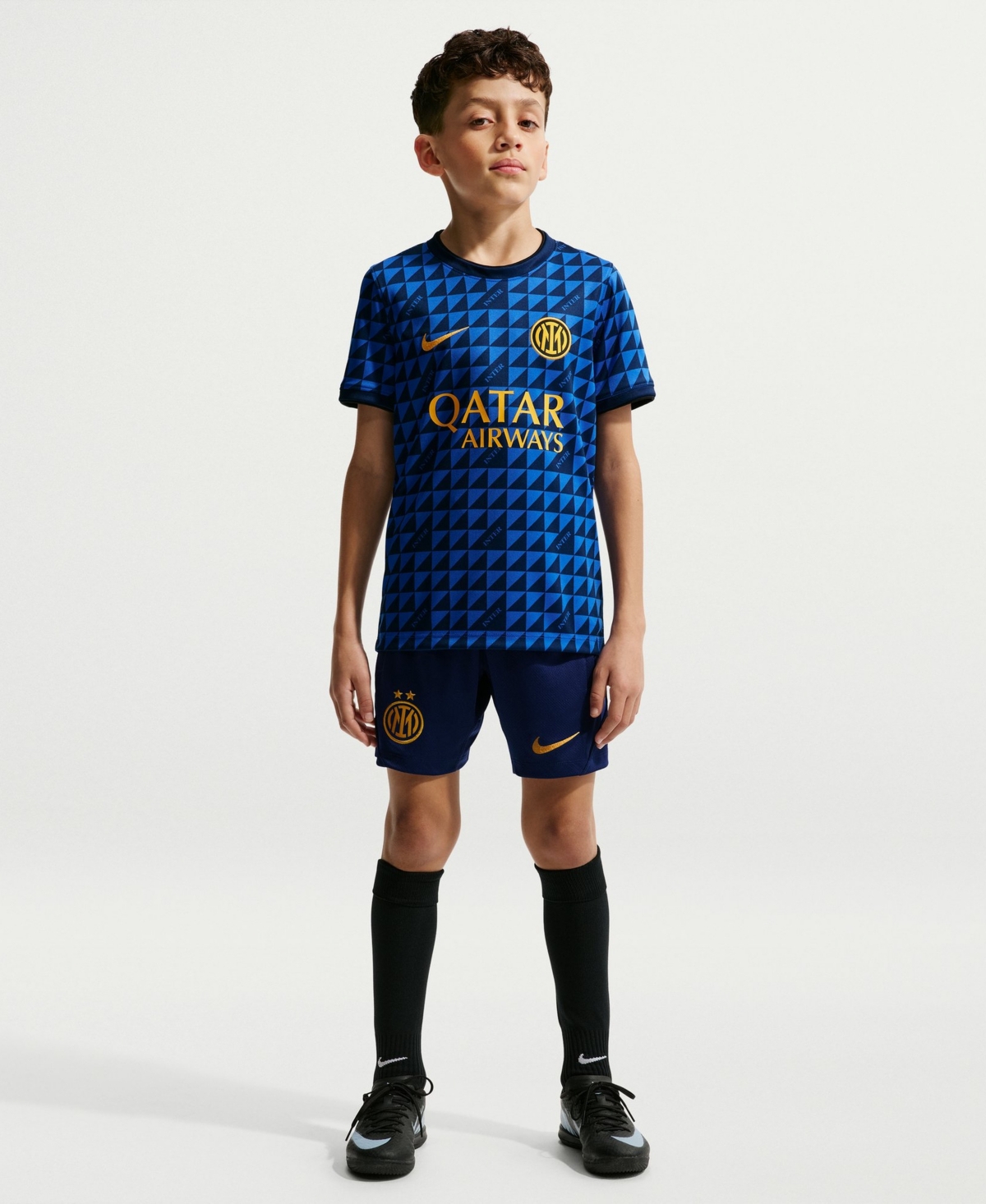 Nike Big Boys and Girls Blue Inter Milan 2026/27 Away Pre-Match Jersey
