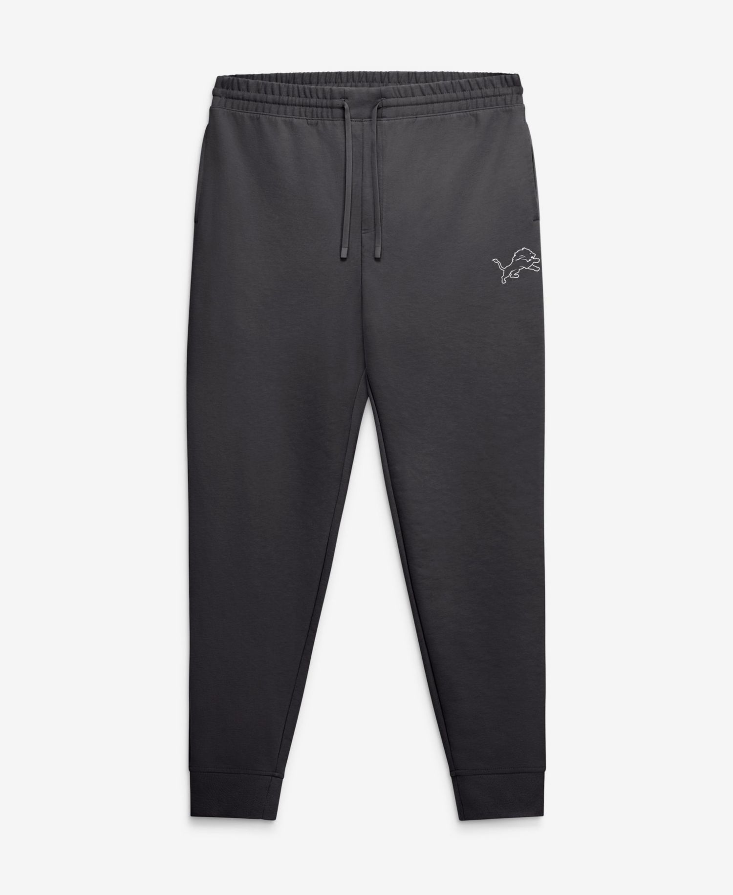 Men's Charcoal Detroit Lions Clutch Fleece Tri-Blend Joggers