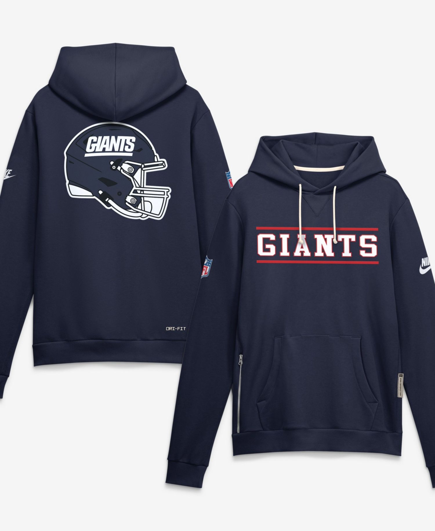 Men's Navy New York Giants Standard Issue ReplayAlternate Dri-FIT Hoodie