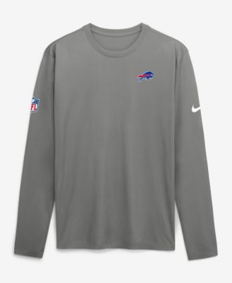 Men's Gray Buffalo Bills Legend Small Logo Dri-FIT Long Sleeve T-Shirt