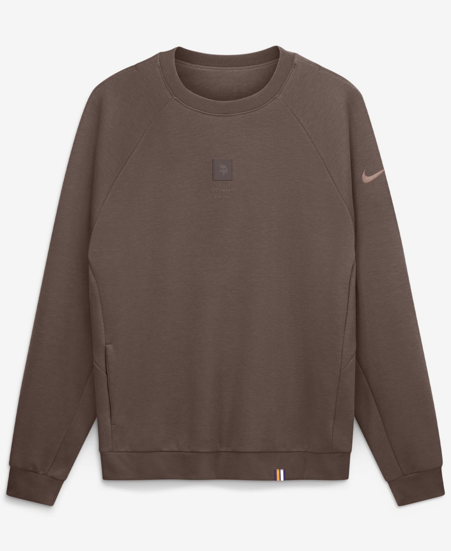 Men's Brown Minnesota Vikings Full Defense Dri-FIT Primary Sweatshirt
