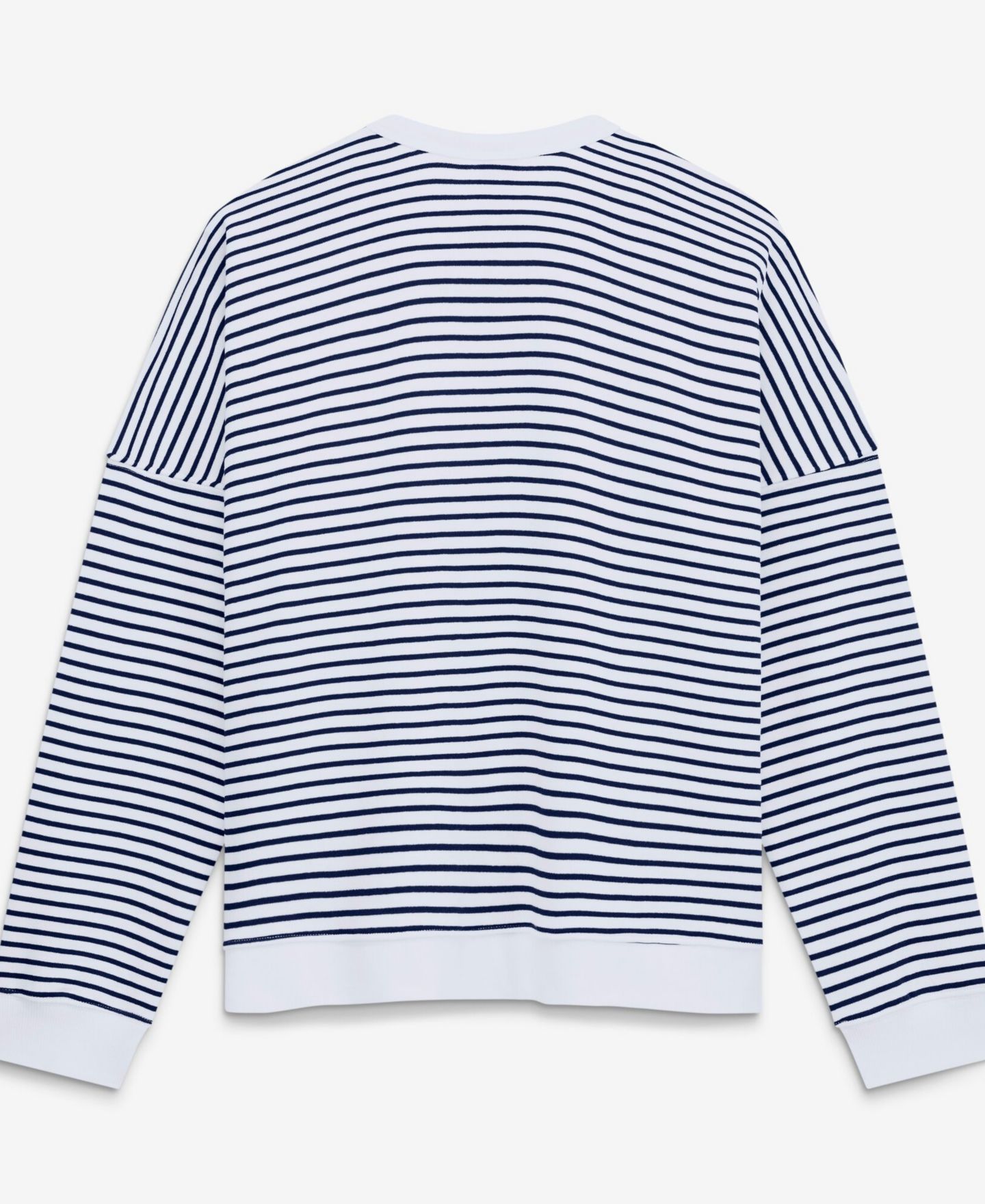 Женская толстовка Fanatics White/Navy Dallas Cowboys Striped Oversized French Terry — фото 4