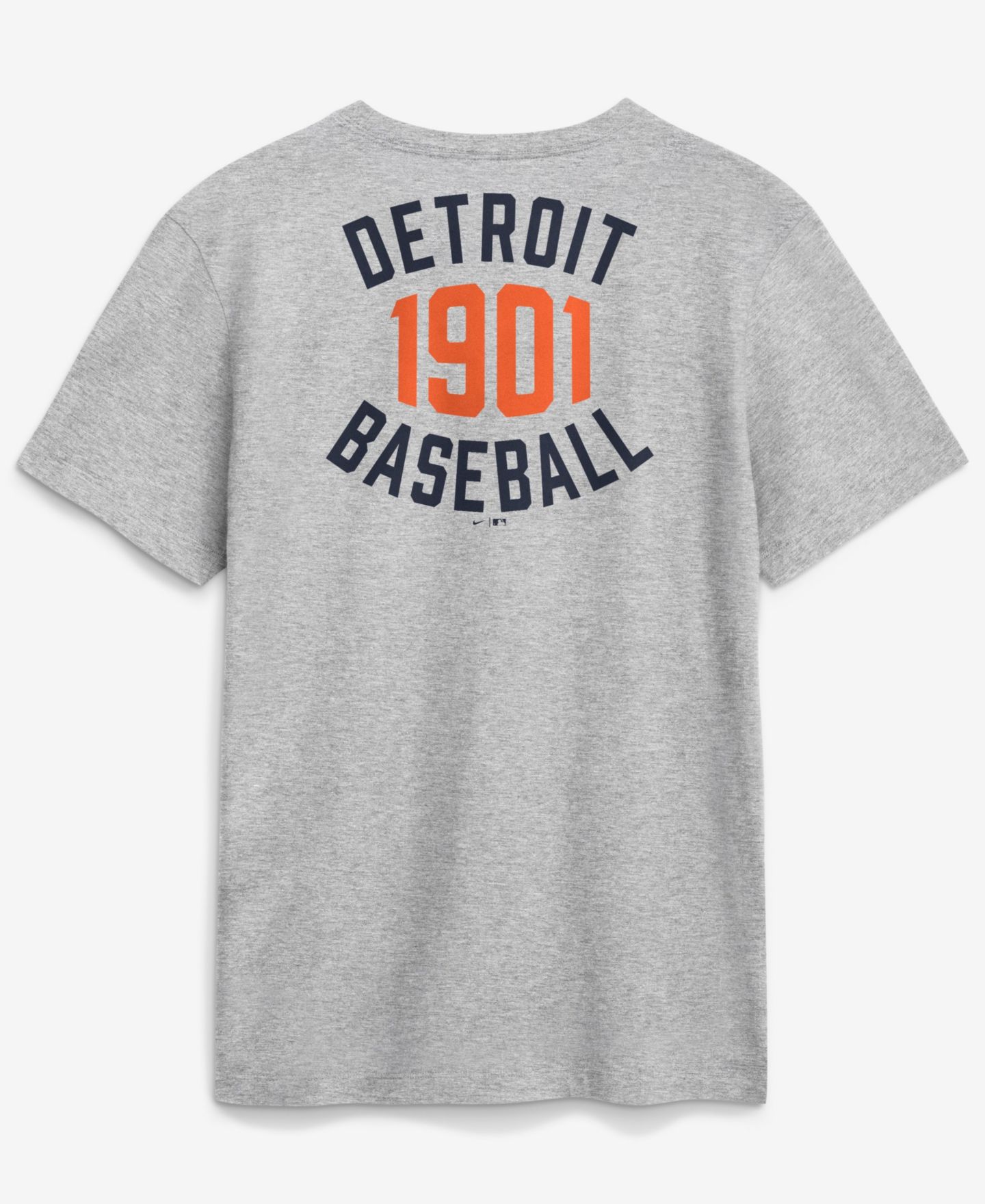 Мужская футболка Nike Heather Gray Detroit Tigers Cooperstown 2-Hit — фото 4