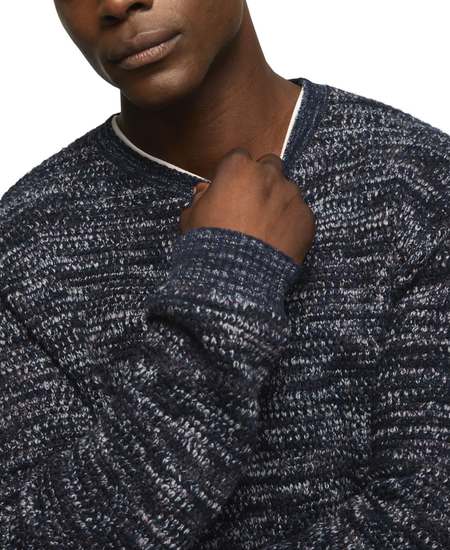 Men's Marled Regular-Fit Crewneck Sweater