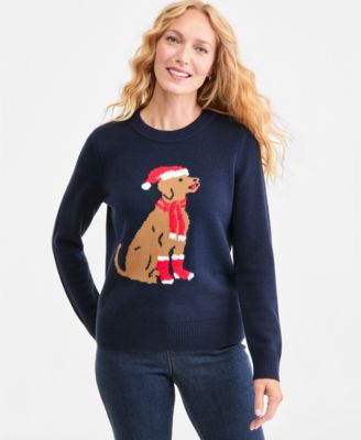 Women's Holiday Crewneck Long-Sleeve Sweater